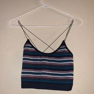 striped crop top
